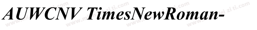 AUWCNV TimesNewRoman字体转换